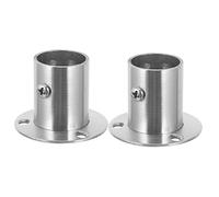Hemobllo 2Pièces Support de Tringle Acier Inoxydable Installation Facile pour Rods de Placard Barres de Compatible Tiges
