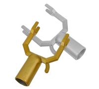 Hemobllo 2pièces Têtes De Fourche pour Poteau à Vêtements Alliage Aluminium avec Crochet Pratique pour Suspension Et Retrait Articles