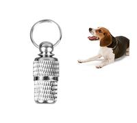 Hemobllo 2pièces Tube Identification pour Animaux De Compagnie Barillet Identification pour Chien Et Chat Étiquette Nom Adresse Tube De Rangement Et Pratique