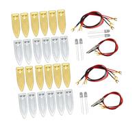 Hemobllo 3 Ensembles Kit Scientifique Batterie de Fruits pour Garçon Fille Expérience Électricité DIY avec Électrodes à Fiches Horloge Électronique Éducative pour Projet Stem