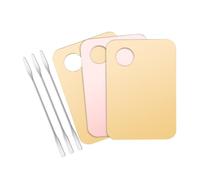 Hemobllo 3 Ensembles Palette De Maquillage Pour Mélange De Couleurs Plateau De Mélange Cosmétique Avec Spatule Pour Fond De Teint Et Fard à Paupières