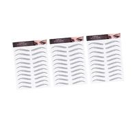 Hemobllo 3 feuilles Autocollants Sourcils Réalistes Étanches Maquillage Rapide et Naturel Facile pour Sourcils Clairsemés et Redessinés Outil Cosmétique Femme Pratique