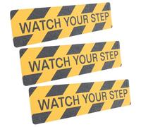 Hemobllo 3 pièces Autocollants de Sécurité Antidérapants Watch Your Step Lot de Adhésives Ruban Avertisseur pour Escaliers et Sols Glissants Caution Sécurité