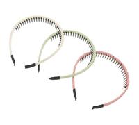Hemobllo 3 pièces Bandeaux Cheveux Femmes Antidérapants Confortables Plastique pour Soins Visage Sport et Usage Quotidien Accessoires Mode Élégants pour Cheveux Fins