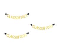 Hemobllo 3 Pièces Bannière de Graduation Décoration Festive pour Accessoire Photo Fond de Décor pour Célébrations Souvenirs