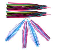 Hemobllo 3 Pièces Bike Handlebar Streamers for Children Tassel Ribbons per Set Decorative and Visible Bike Accessories for Scooters
