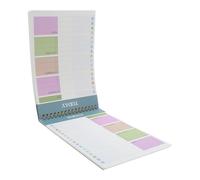 Hemobllo 3 Pièces Bloc-notes Planificateur de Tâches A5 Bleu 52 Feuilles en Papier et Métal, Suivi D'activités et Gestion du pour Bureau et Maison