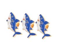 Hemobllo 3 pièces Broches Requin Alliage de Zinc Accessoires Animaux Marins pour Vêtements Sacs à Dos et Déguisements Thème Mer Épingles Faciles à Fixer et Durables