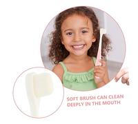 Hemobllo 3 pièces Brosse à Dents Garçon Fille Ergonomique Poils Extra Souples Design Cartoon Brosse Douce Confortable pour Garçons et Filles pour Voyage et Nettoyage Couleur Aléatoire