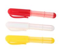 Hemobllo 3 Pièces Craies de Tailleur Rechargeables avec Doseur Marqueurs Tissu pour Couture Patchwork et Marquage sur Tissus Portable avec Capuchon Couleurs Blanc Rouge Jaune