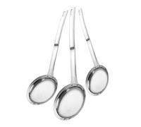 Hemobllo 3 pièces Écumoire Acier Inoxydable Tamis Mailles Fines Cuisine Passoire Filtre Haute Température pour Cuisson et Filtrage des Jus