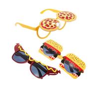 Hemobllo 3 Pièces Insolites Pizza Hamburger Hot Dog Accessoires Photo Booth Pour Adultes Garçon Fille Fêtes Plage Été Carnaval