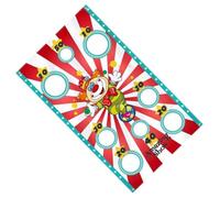 Hemobllo 3 pièces Jeu de Lancer de Sacs de Suspendus Décor Carnaval Bannière de Spectacle Clown Jeu Extérieur Interactif Léger Polyester Colorés Aléatoires Style Couleur Couleur Aléatoire