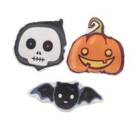 Hemobllo 3 Pièces Jouets pour Interactifs Halloween Peluche Résistants Mastication Lot de Citrouille Chauve Souris Squelette pour Intérieur Divertissement et des