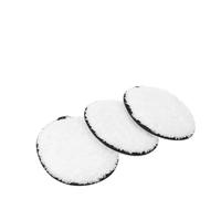 Hemobllo 3 pièces Lot de Serviettes Démaquillantes Microfibres Blanches Lingettes Lavables Réutilisables pour Nettoyage Visage Démaquillant Naturel Doux pour Types de Peau