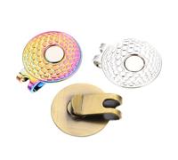 Hemobllo 3 Pièces Marqueur de Balle de Golf Décoratif, Alliage de Zinc | Portable et Antirouille, Finition Polie Lisse sans Bavure, pour Parcours, Practice, Casquettes et Ceintures