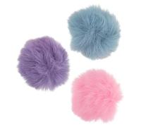 Hemobllo 3 pièces Microphone Windscreen Set Fuzzy Windshield For Lapel Mics Noise-reducing Plush Covers For Vlogging Outdoor Interviews And Public Speaking