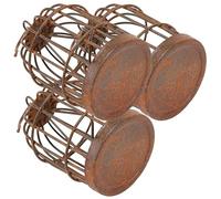 Hemobllo 3 pièces Mini Cage à Oiseaux Décorative de Petite Maison Cage pour Décor de Jardin et Maison Ornement pour Mini Paysage pour Bureau et Étagère