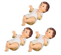 Hemobllo 3 Pièces Mini Jesus Figurines Résine Décorations Religieuses pour Maison ou Église Statues Chrétiennes pour Célébrations et Collections