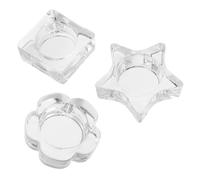 Hemobllo 3 Pièces Nail Art Washing Cup Set With Star Petal Ice Cube Bowls For Gel Polish Mixing And Nail Liquid Holder Compact Stylish Tool