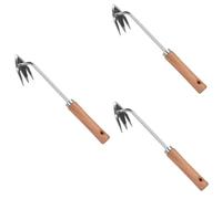 Hemobllo 3 Pièces Outil de Désherbage Multifonction Manche Ergonomique Arracheur de Mauvaises pour Jardin Pelouse