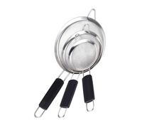 Hemobllo 3 pièces Passoire Inox Tamis Mailles Fines Tamis à Farine Manuel Filtre Cuisine Multifonction Tamisage Pâtisserie et Friture