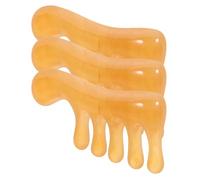 Hemobllo 3 pièces Peigne Massage Cheveux à Dents Larges pour Massage Chevelu Sculptant et Soulageant Peigne de Soin Portable et Doux pour Usage Personnel et Familial