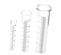 Hemobllo 3 pièces Pluviomètre de Jardin Verre Tubes Mesure Pluviométrique Précis Échelle Claire Facile à Lire pour Extérieur et Collecte de Précipitations