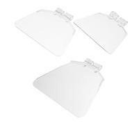 Hemobllo 3 pièces Protecteur Transparent pour Meuleuse de Banc Accessoires Compatibles avec Outils Électriques Bouclier Anti-débris Clair pour Atelier et Sécurité des Yeux