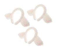 Hemobllo 3 Pièces Serrage-tête Oreilles de Petit Agneau en Peluche Douce pour Cosplay et Fêtes, Accessoire Polyvalent Adorable pour Filles et Adultes