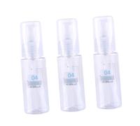 Hemobllo 3 pièces Set de Bouteilles de Voyage Pet Souple Flacons Rechargeables pour Cosmétiques Adaptés pour Shampoing Lotion Nettoyant Visage Usage Extérieur et Déplacements
