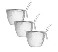Hemobllo 3 pièces Set de Paniers Friture Acier Inoxydable Passoire Fine à Maille pour Cuisson Pâtes Friture et Écumoire Multifonction Facile à Nettoyer pour Cuisine et Hot Pot