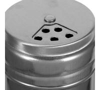 Hemobllo 3 pièces Set de Pots à Épices Acier Inoxydable avec Couvercle Rotatif Distributeurs Polyvalents pour Sel Poivre et Sucre Conserve Fraîcheur et Saveurs pour Cuisine et Camping