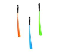 Hemobllo 3 pièces Shoehorn Set Long Shoe Lifter Tools For Elderly Pregnant Women Comfortable Shoe Wearing Aid With Smooth Surface In Orange