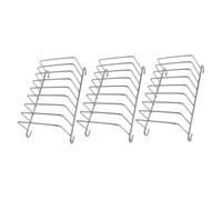 Hemobllo 3 Pièces Support à Toast Acier Inoxydable Porte Tranche de Multifonctionnel pour Friteuse à Air Accessoire de Cuisine pour Toast Séchage et Rangement