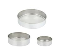 Hemobllo 3 pièces Tamis à Farine Acier Inoxydable Ensemble de Sieve Rond à Maille Fine pour Pâtisserie Outil Pratique de Filtration Tamissage