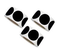Hemobllo 3 rouleaux Étiquettes Autocollantes Rondes PVC par Stickers Ardoise Adhésifs pour Organisation Maison Bureau Cuisine et École