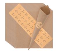 Hemobllo 30 Cornets en Papier Kraft pour Pétales de Fleurs et Confettis, Supports Autocollants pour Mariage, Fêtes et Décorations de Table