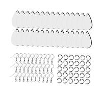 Hemobllo 30 ensembles Boucles Oreilles pour Sublimation Blanks DIY pour Fabrication de Boucle Oreille Originales Accessoires pour Création Personnalisée