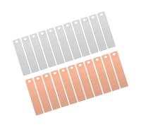 Hemobllo 30 paires Bandes Électrodes Cuivre et Zinc pour Batterie Fruit Fourniture Expérimentale Réutilisable Haute Efficacité Conversion Énergie Sécurité Assurée Support Pédagogique