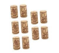 Hemobllo 30 pièces Bouchons Liège Décoratifs pour Bouteilles de Vin Bouchons de Scellement Assortiment de Couleurs