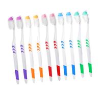 Hemobllo 30 pièces Brosses à Dents Souples pour Voyage Accessoires Portables Pack de Nettoyage des Dents et Gencives pour Déplacements et Randonnées