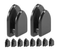 Hemobllo 30 pièces Crochets Adhésifs Voiture Mini Supports Robustes pour Clés et Accessoires Installation Facile sans Outils Noir Rangement Pratique Intérieur Auto