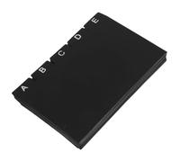 Hemobllo 30 pièces Diviseurs de Cartes Index PP Noir Lot de Séparateurs pour Organisation de Documents et de Recettes Gain de Place pour Bureau et Rangement