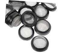Hemobllo 30 pièces Lot de Rondelles Filtre Acier Inoxydable avec Joint Caoutchouc pour Tuyau Darrosage Écran Impuretés Kit Réparation Étanchéité Jardin Facile à Installer