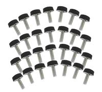 Hemobllo 30 pièces Meubles Réglables avec Inserts Filetés Nivellement Précis pour Tables et Chaises Base PP Antidérapante Installation Facile des Oscillations