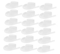Hemobllo 30 Pièces Mini Chapeaux de Cowboy Blancs Mini Chapeaux Décoratifs pour Poupées Accessoires Artisanaux pour Fête et Décoration