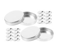 Hemobllo 30 pièces Pans Aluminium Rond pour Fard à Paupières Recharges Maquillage Compact Petit Contenant Cosmétique Portable Organisateur