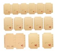 Hemobllo 30 pièces Papier Kraft Couverture Scolaire Résistante pour Manuels et Cahiers Fournitures Pratiques Écriture Facile pour Identification
