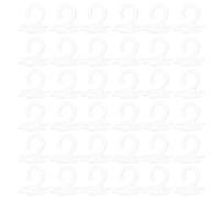 Hemobllo 300 Crochets Transparents pour Présentoirs à Chaussettes Crochets D'emballage de Vente au Détail en Plastique Léger Cintres pour Sous-vêtements et Foulards 2 Formes en Question,